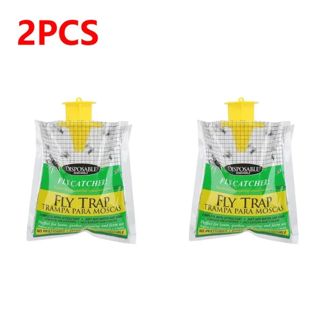 Catcher Bag Hanging Flies Flytrap Fly Traps Pack Water-Soluble Disposable Non-Toxic Harmless for Household Garden Supplies