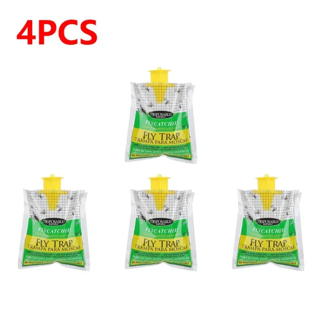 Catcher Bag Hanging Flies Flytrap Fly Traps Pack Water-Soluble Disposable Non-Toxic Harmless for Household Garden Supplies