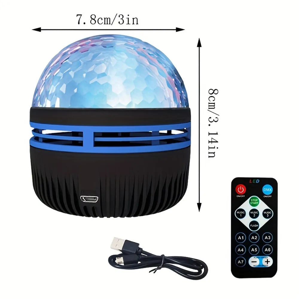 Galaxy Aurora Projector – 360° Rotating LED Night Light with Remote | USB Starry Sky Lamp for Bedroom, Gaming & Home Theater Ambience