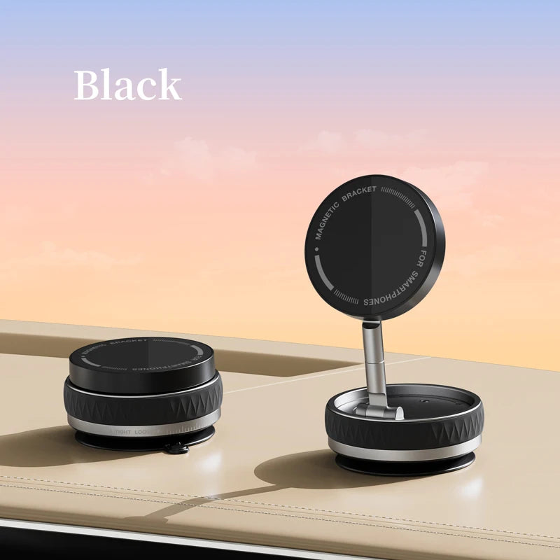 Universal MagSafe Car Holder – Magnetic Suction Phone Mount with 360° Rotation & Foldable Arm for Perfect Viewing Angle