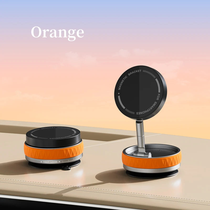 Universal MagSafe Car Holder – Magnetic Suction Phone Mount with 360° Rotation & Foldable Arm for Perfect Viewing Angle