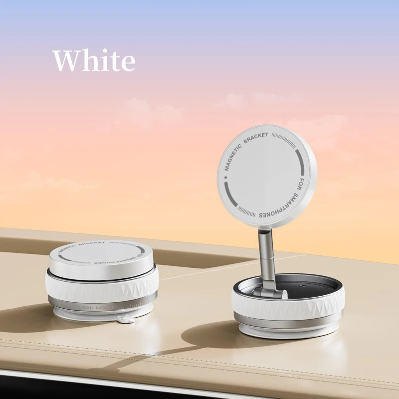 Universal MagSafe Car Holder – Magnetic Suction Phone Mount with 360° Rotation & Foldable Arm for Perfect Viewing Angle