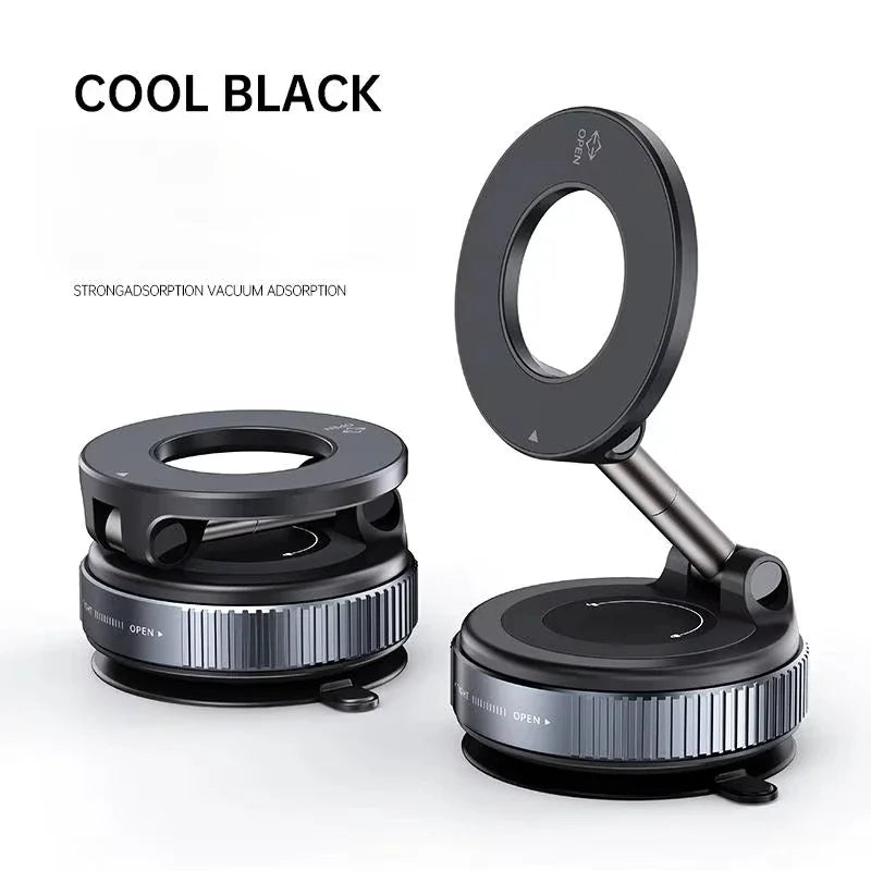 Universal MagSafe Car Holder – Magnetic Suction Phone Mount with 360° Rotation & Foldable Arm for Perfect Viewing Angle
