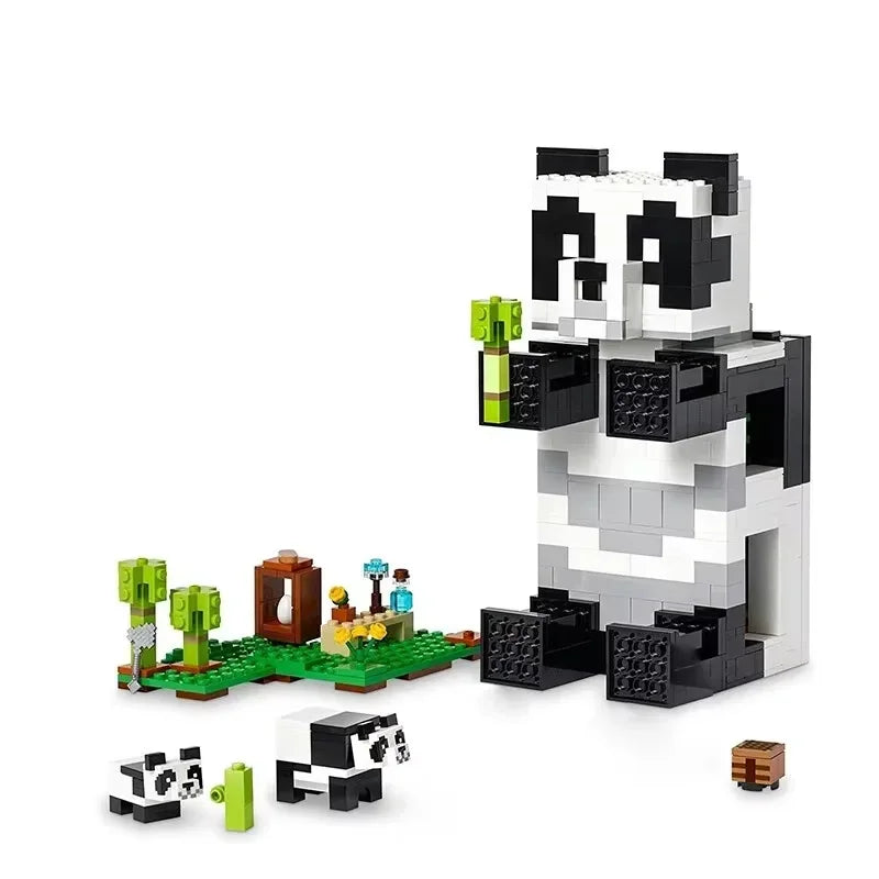 The Panda Haven World Paradise Building Blocks Bricks with Figure Bricks Decoration Toy Children Puzzle Assembly for Kids Gifts
