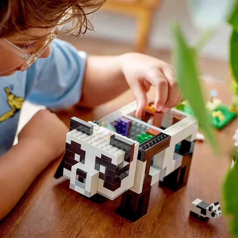 The Panda Haven World Paradise Building Blocks Bricks with Figure Bricks Decoration Toy Children Puzzle Assembly for Kids Gifts