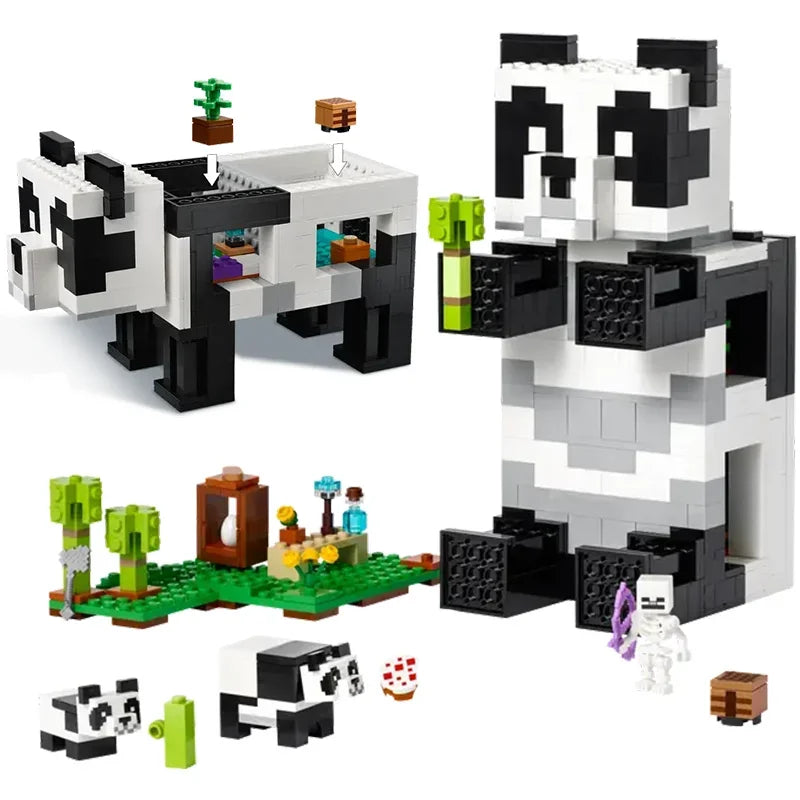 The Panda Haven World Paradise Building Blocks Bricks with Figure Bricks Decoration Toy Children Puzzle Assembly for Kids Gifts