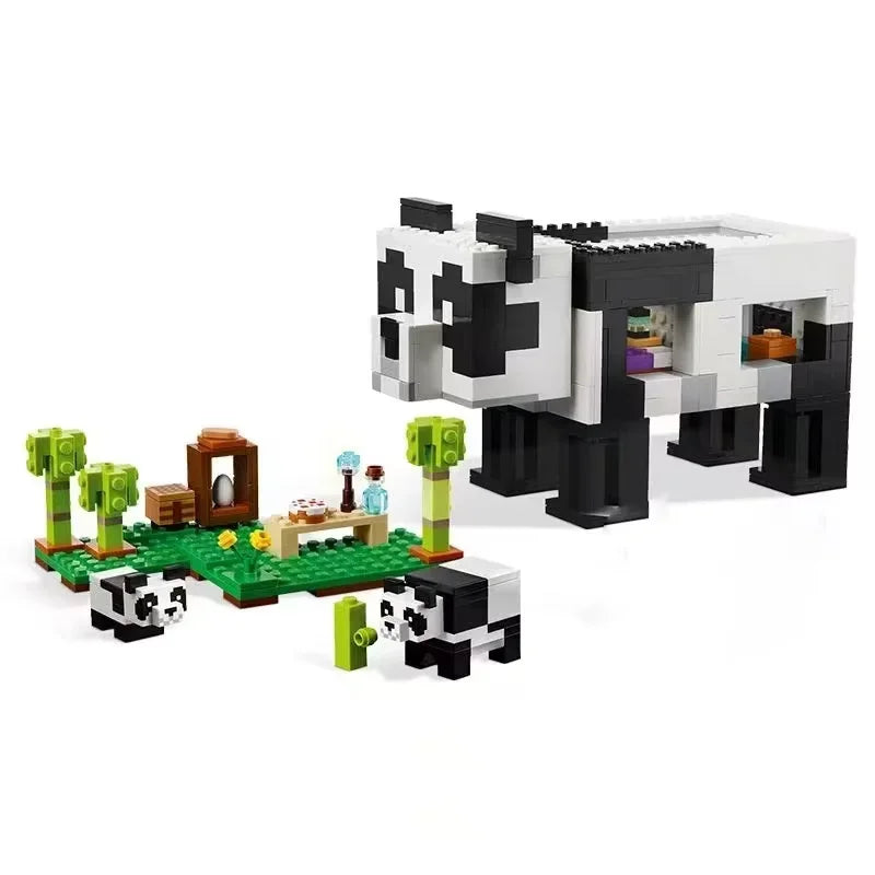 The Panda Haven World Paradise Building Blocks Bricks with Figure Bricks Decoration Toy Children Puzzle Assembly for Kids Gifts