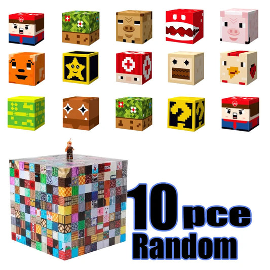 Magnetic Building Blocks Mine World Magnet Cube for Stacking Construction Set Educate Sensory Toys Kids Boys Girls Ages 3+ DIY